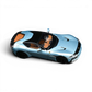 Lot57Supplies Diecast Shop 1:64 scale 7cm Model 12 cilindri supercar in Azzurro California with tan interior