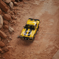 Lot57Supplies Diecast Shop bliss 1:64 scale 1978 Camaro Bumblebee edition diecast car on a rocky dirt terrain