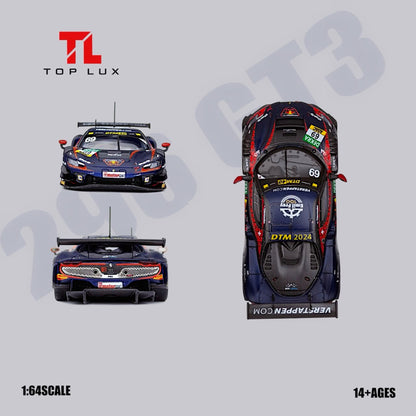 Lot57Supplies Diecast Shop TOP LUX 296GT3 Red Bull #69 2024 DTM diecast race car model in 1:64 scale