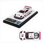 Lot57Supplies Diecast Shop: White 1:64 scale diecast Ferrari F40 with Hello Kitty livery and pink accents.