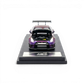 Lot57Supplies Diecast Shop 1:64 scale chameleon purple AOC GT-R 35 RR diecast model with open hood.
