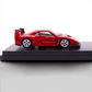 Lot57Supplies Diecast Shop AOC LBWK F40 1:64 scale diecast model car in red with black rear wing on display base