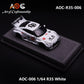 Lot57Supplies Diecast Shop 1:64 scale AOC Modified R35 LBWK #58 diecast car in white with racing decals on display base