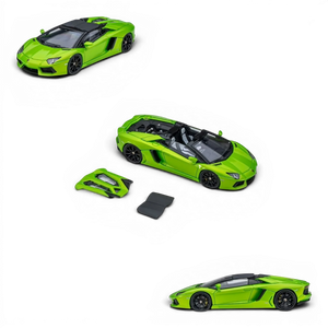 Lot57Supplies Diecast Shop CLASSIC GARAGE 1:64 scale apple green LP700 Roadster diecast model car with removable roof