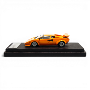 Lot57Supplies Diecast Shop DeepMaker 1:64 scale Arancio resin Countach 5000S model car on a black display base