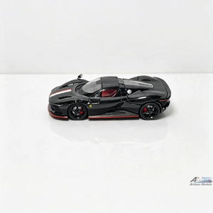 Lot57Supplies Diecast Shop Artisan Models 1:64 scale diecast Ferrari SP3 in gloss black with red interior details.