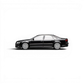 Lot57Supplies Diecast Shop 1:64 scale metallic black Audi A8 D3 facelift diecast model car side view