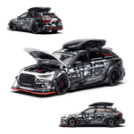 Lot57Supplies Diecast Shop 1:64 scale Audi RS6 snow version diecast car with white and black digital livery