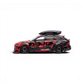 Lot57Supplies Diecast Shop TPC Audi RS6 1:64 scale diecast model in red and black digital snow livery with roof box