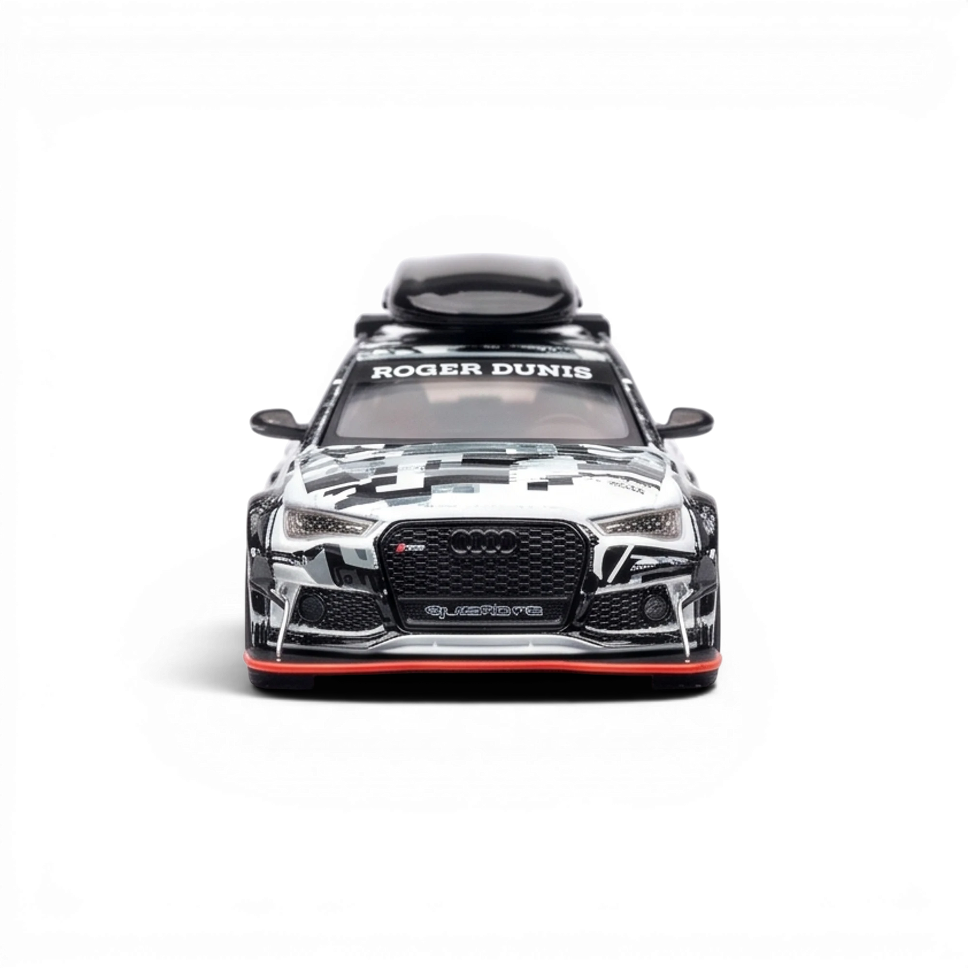 Lot57Supplies Diecast Shop 1:64 scale TPC Audi RS6 snow version diecast car with white digital livery and roof box