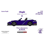 The Laboratory x DarwinPRO 1:64 scale Aurora Purple Porsche 911 (992) Targa Chopin Kit resin model.