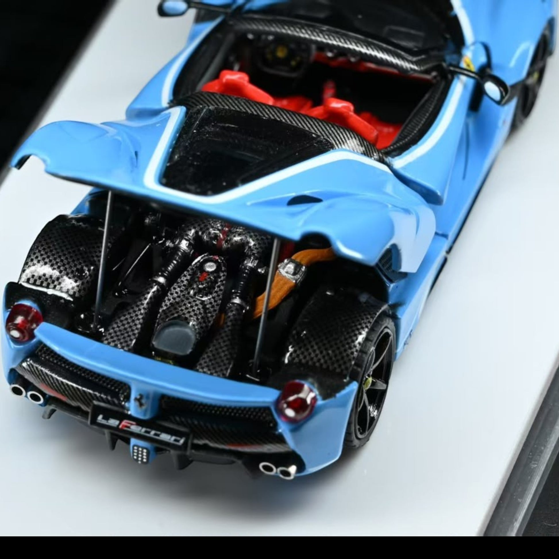 Lot57Supplies Diecast Shop 1:64 scale Street Buster baby blue F150 Aperta diecast model with open engine bay