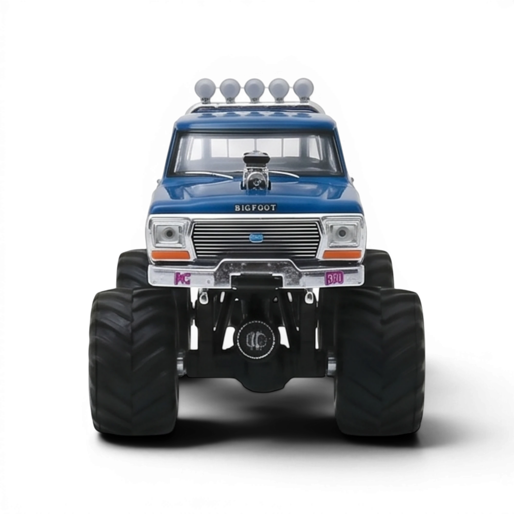 Lot57Supplies Diecast Shop 1:64 scale Greenlight Bigfoot #1 1974 Ford F-250 monster truck with roof lights