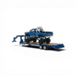 Lot57Supplies Diecast Shop 1:64 scale blue Bigfoot #1 1974 Ford F-250 monster truck with gooseneck trailer.