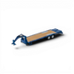 Lot57Supplies Diecast Shop 1:64 scale blue gooseneck trailer with wood-look deck and Bigfoot branding for monster truck