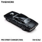 Lot57Supplies Diecast Shop 1:64 scale black 1969 Dodge Pro Street Charger diecast model car, rear three-quarter view