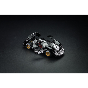 Lot57Supplies Diecast Shop G&KH Ford GT40 Mk II #2 diecast model car in black with open doors and engine bay