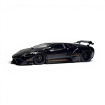 Lot57Supplies Diecast Shop MiniCraftsman 1:64 scale black and gold LB Murcielago resin model car with widebody kit