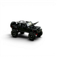 Lot57Supplies Diecast Shop black 1:64 scale Jeep Wrangler Rubicon alloy model with hood open and spare tire.