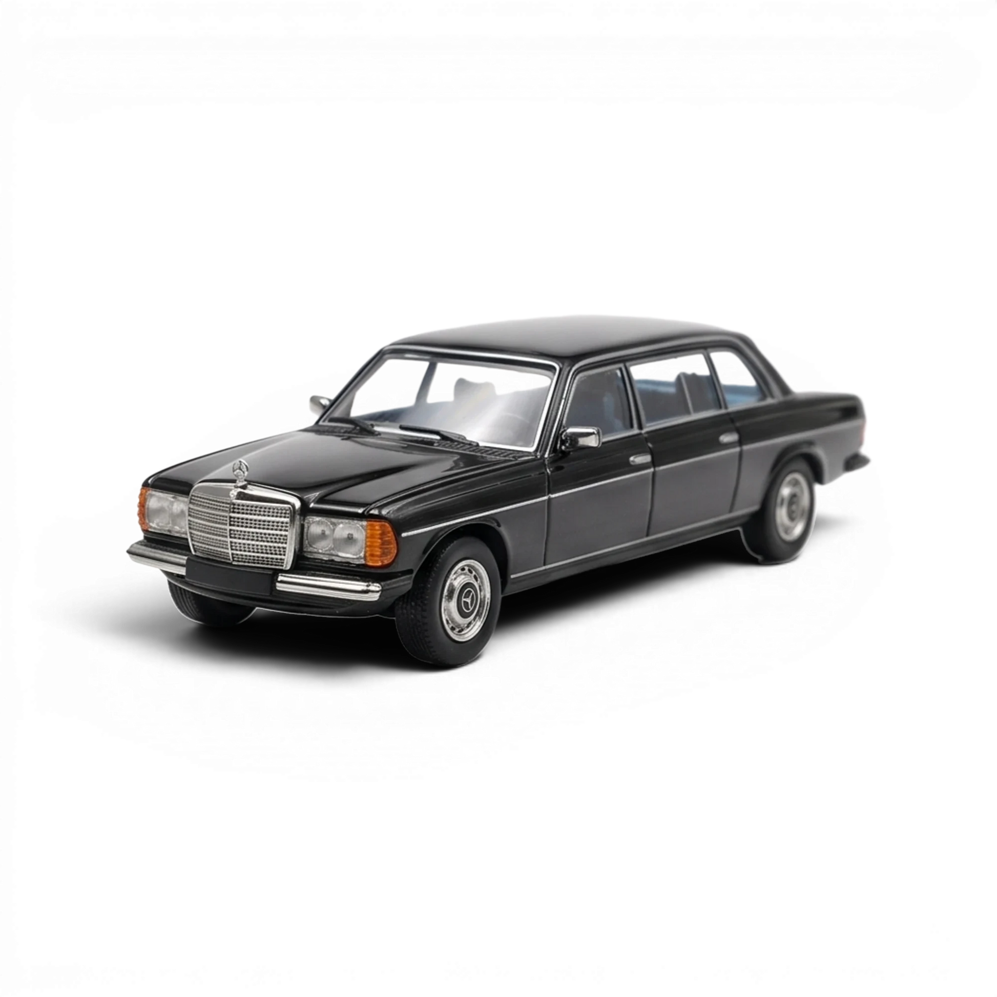 Lot57Supplies Diecast Shop 1:64 scale black Mercedes-Benz W123 240D limousine diecast model car
