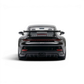 Lot57Supplies Diecast Shop black 1:64 scale resin Porsche 911 GT3 model with large rear wing and dual exhaust.