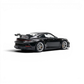 Lot57Supplies Diecast Shop black 1:64 scale resin Porsche 911 GT3 model with silver wheels and large rear spoiler.