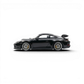Lot57Supplies Diecast Shop black 1:64 scale resin Porsche 911 GT3 model with yellow brake calipers and a large rear spoiler.