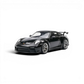Lot57Supplies Diecast Shop black 1:64 scale resin Porsche 911 GT3 model with detailed wheels and spoiler.