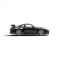 Lot57Supplies Diecast Shop black 1:64 scale resin Porsche 911 GT3 model with silver wheels and yellow brake calipers.