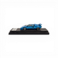 Lot57Supplies Diecast Shop DeepMaker Countach 5000S 1:64 scale resin model car in blue on a wooden display base.