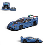 Lot57Supplies Diecast Shop 1:64 scale blue Ferrari F40 LM diecast model car with Italian stripe and removable tail