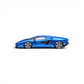 Lot57Supplies Diecast Shop Fuelme Model dark blue Lamborghini Countach LPI 800-4 1:64 scale resin model car side view