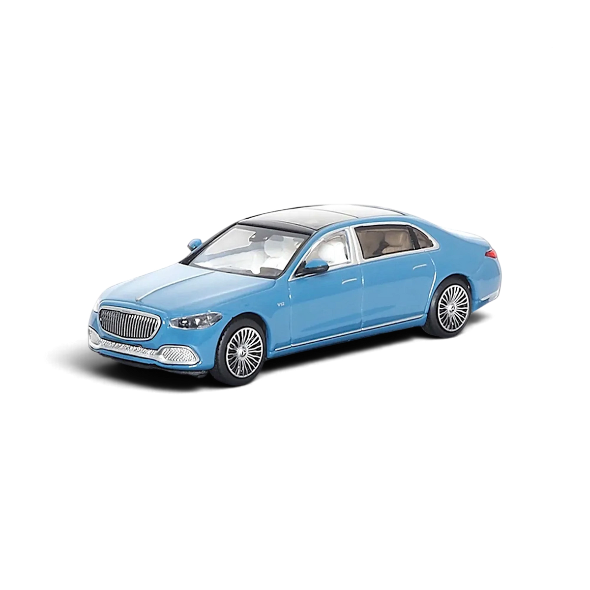 Lot57Supplies Diecast Shop AR BOX 1:64 scale blue Mercedes-Benz Maybach W223 diecast model car