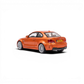 Lot57Supplies Diecast Shop MORTAL 1:64 scale diecast BMW 1M Coupe in Valencia Orange, rear three-quarter view.
