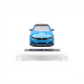 HH Model BMW F82 M4 CS in Yas Marina Blue 1:64 scale diecast car on display stand from Lot57Supplies Diecast Shop