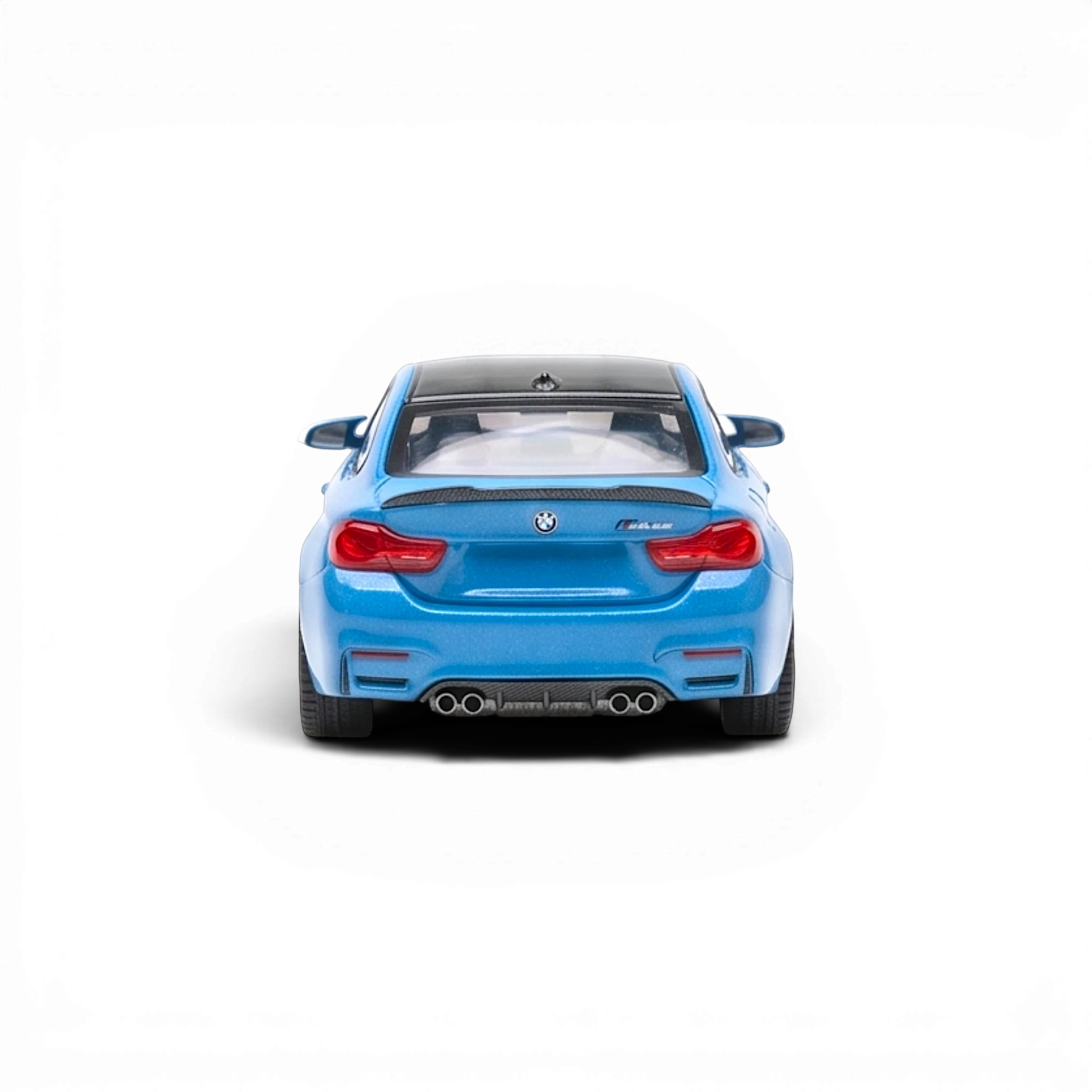 Lot57Supplies Diecast Shop HH Model 1:64 scale BMW F82 M4 CS in Yas Marina Blue with carbon fiber rear spoiler