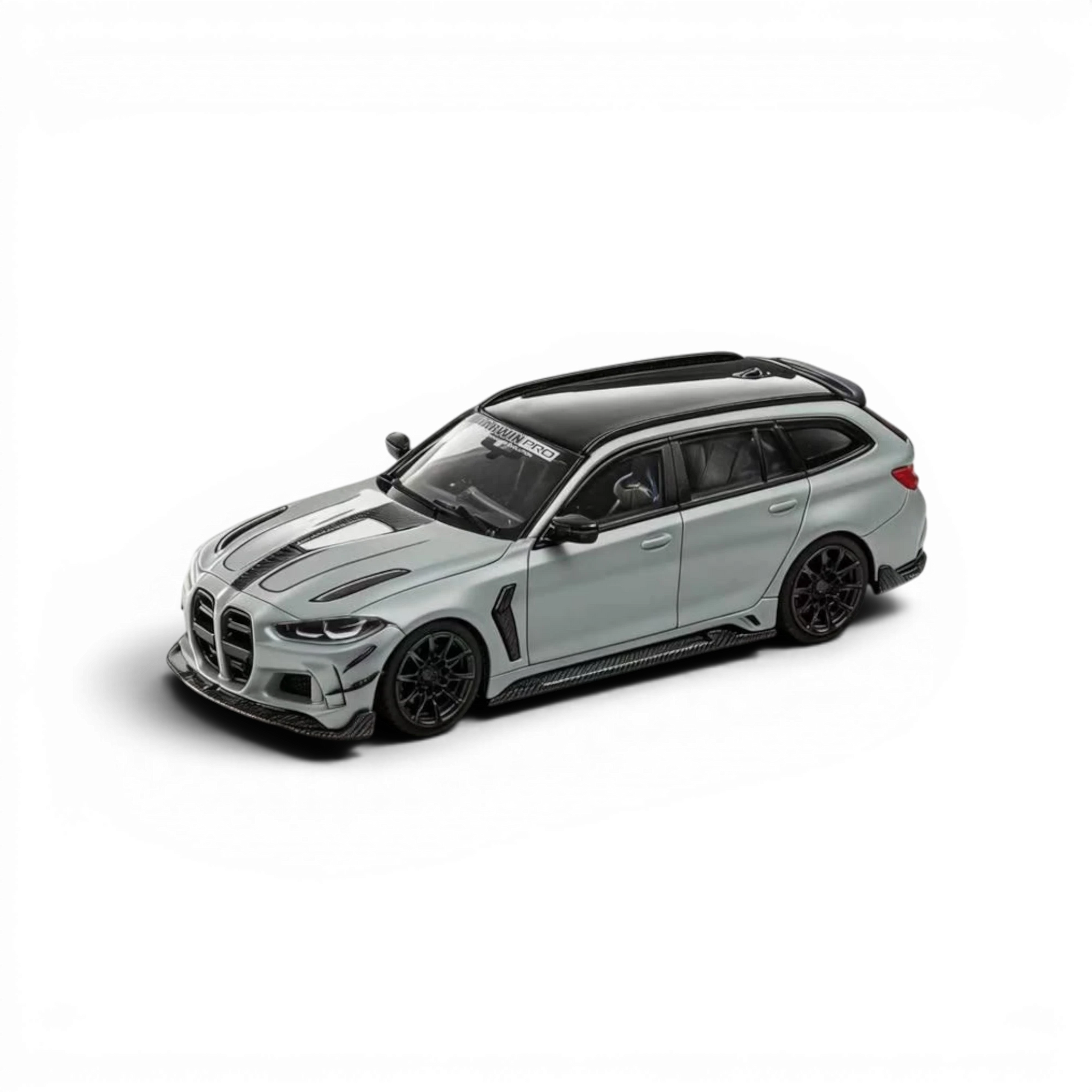 Lot57Supplies Diecast Shop 1:64 scale Aurelia Darwin BMW M3 Touring in Brooklyn Gray with black racing accents