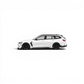 Lot57Supplies Diecast Shop 1:64 scale metallic white BMW M3 Touring Alaska diecast model car, side profile view.
