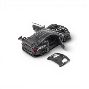 Lot57Supplies Diecast Shop Demon King Auto 1:64 scale BMW M4 GT3 diecast model car with black carbon fiber livery