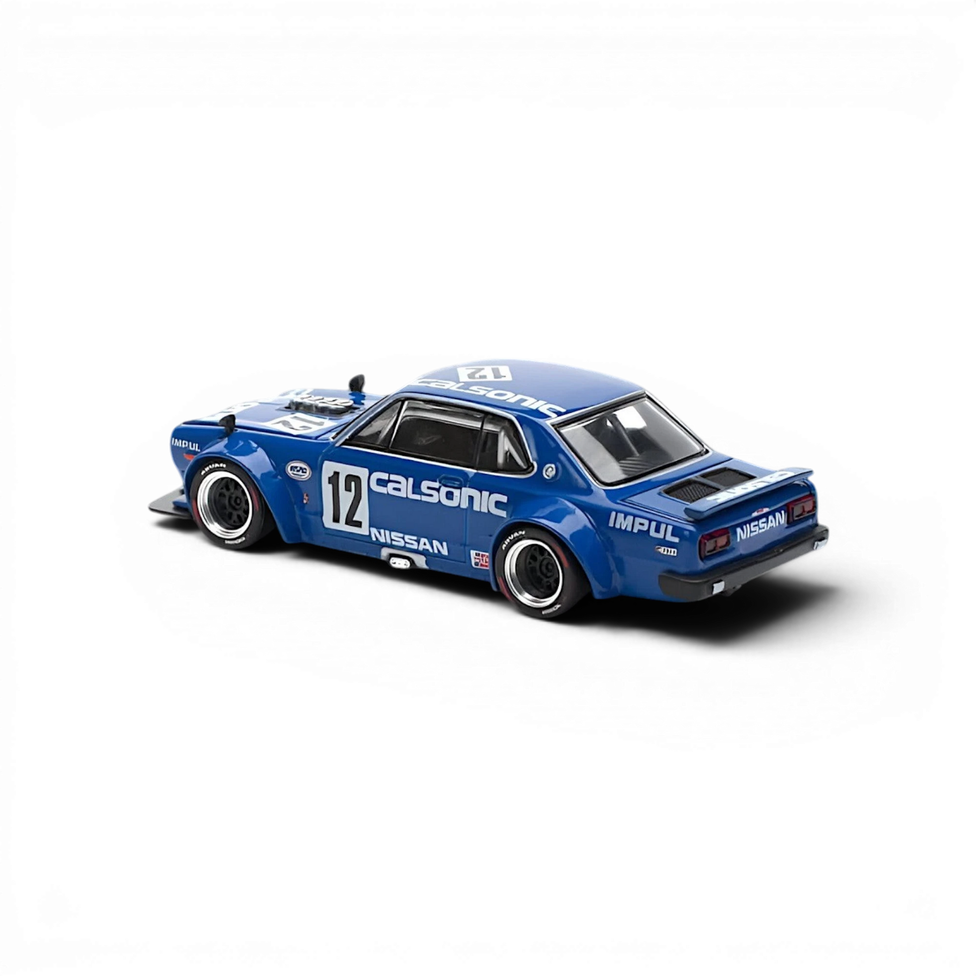 Lot57Supplies Diecast Shop PopRace 1:64 scale Calsonic blue Nissan Skyline GT-R V8 Drift Hakosuka diecast model car