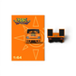 Lot57Supplies Diecast Shop CC H300 Digimon flatbed transport trailer in 1:64 scale with orange diecast finish