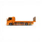 Lot57Supplies Diecast Shop CC H300 Digimon flatbed transport trailer in 1:64 scale with orange diecast body