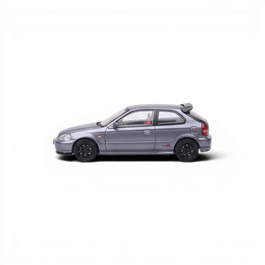 Lot57Supplies Diecast Shop 1:64 scale Model One Honda Civic Type-R EK9 diecast car in twilight grey side view