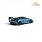 Lot57Supplies Diecast Shop CM Model Darwin 720Se²GT 1:64 scale diecast alloy model in Unchained Blue with racing decals and large rear wing.