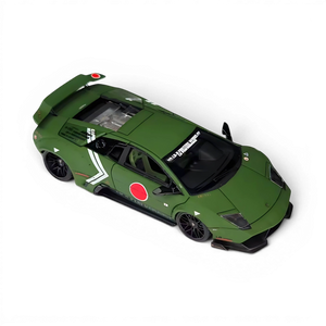 Lot57Supplies Diecast Shop 1:64 scale MiniCraftsman resin model of a custom LB Murcielago in matte combat green.
