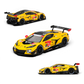 Lot57Supplies Diecast Shop 1:64 scale yellow Chevrolet Corvette Z06 GT3.R diecast race car with sponsor decals