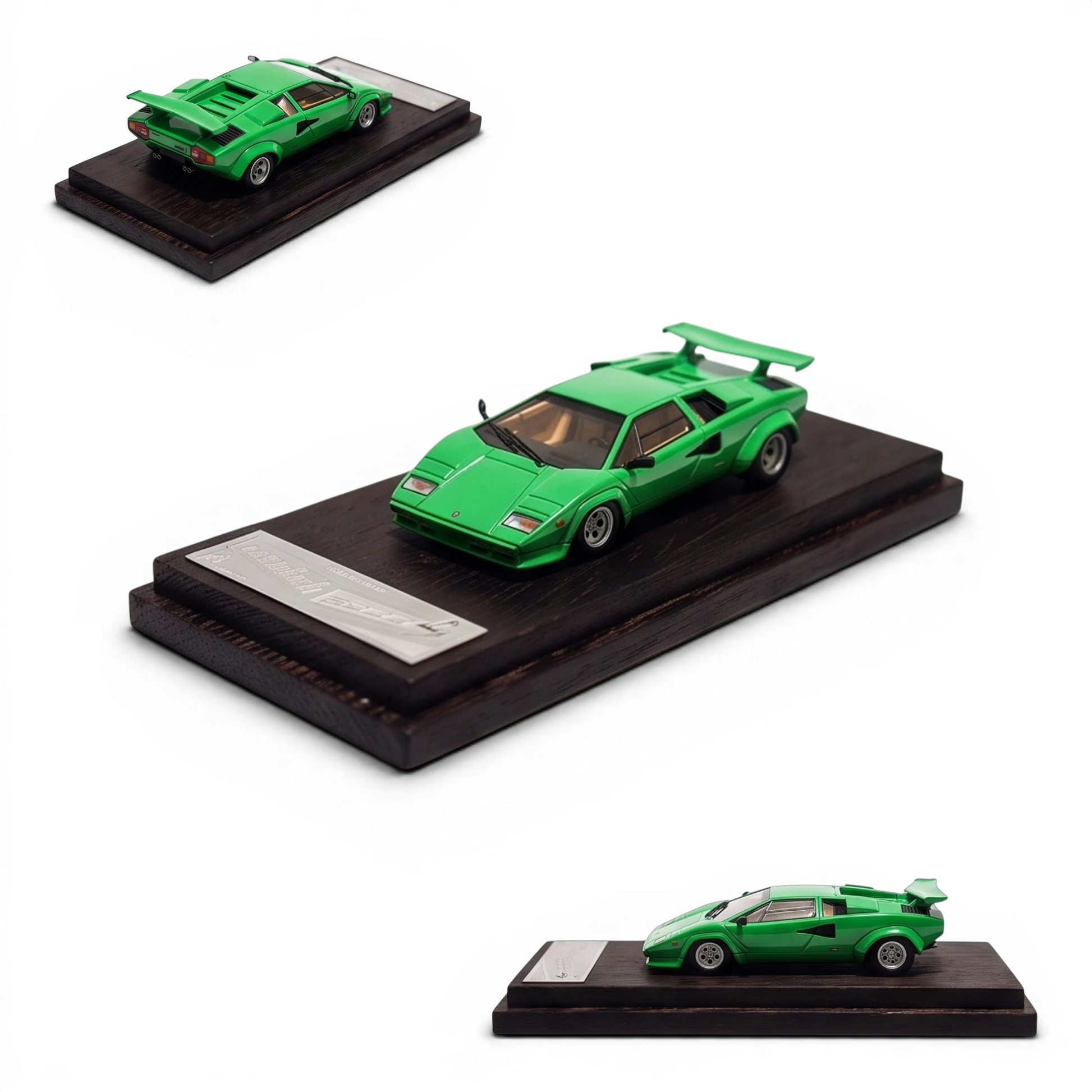 Lot57Supplies Diecast Shop DeepMaker 1:64 scale resin Lamborghini Countach 5000S model car in Verde Medio green.