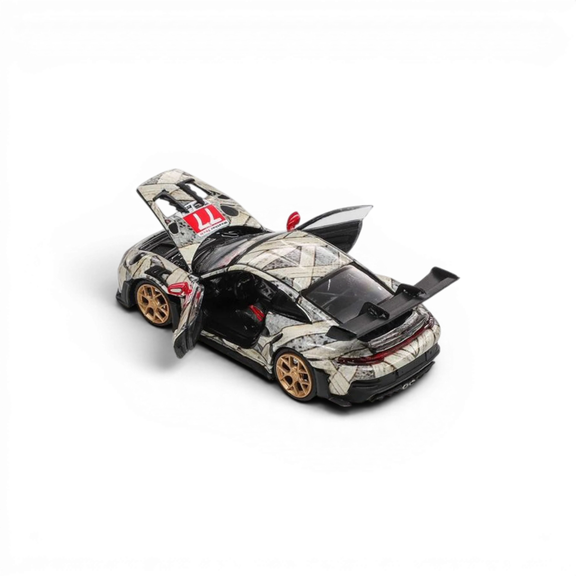 Lot57Supplies Diecast Shop Demon King Auto 911RS 1:64 scale diecast model car with mummy livery and opening doors
