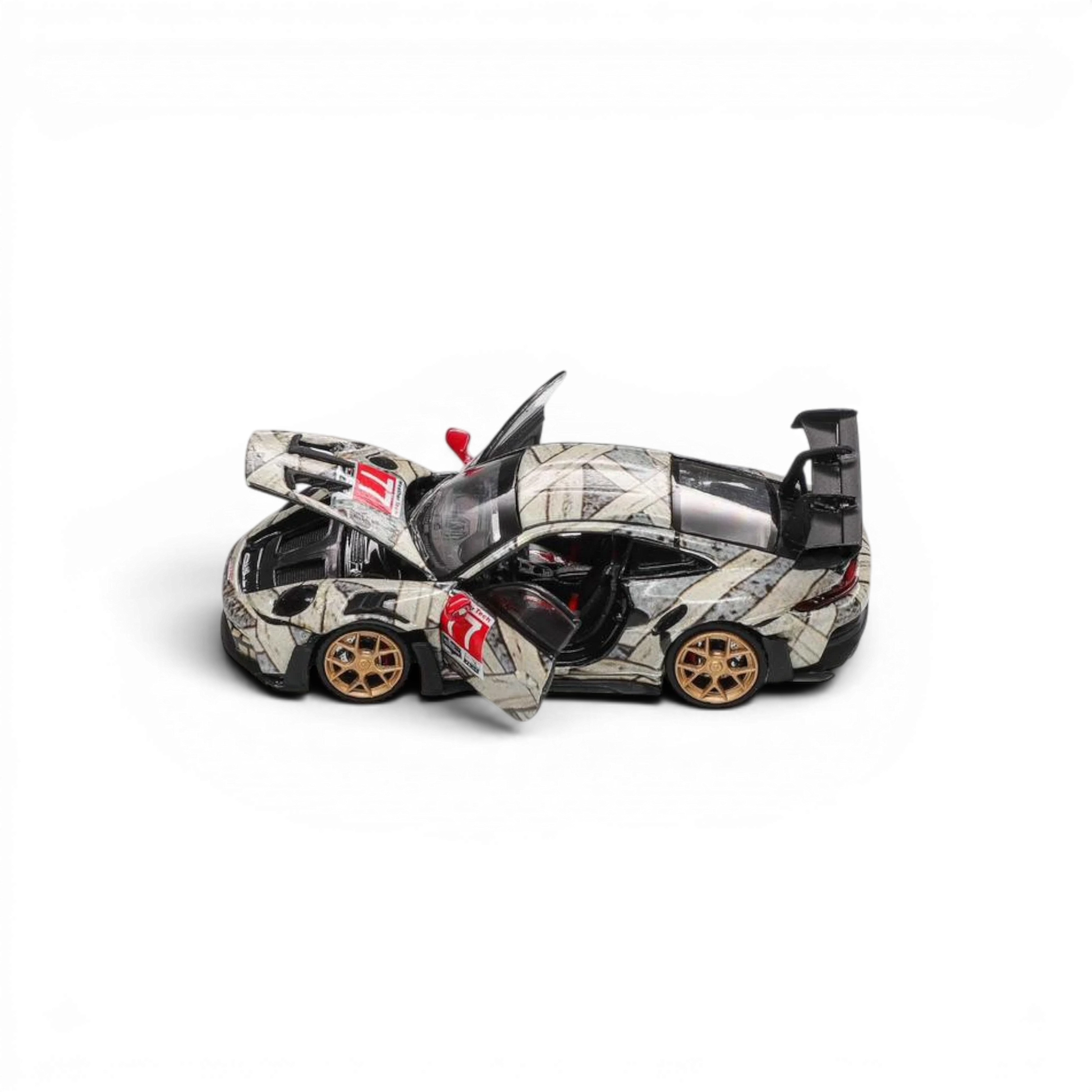Lot57Supplies Diecast Shop Demon King Auto 911RS 1:64 scale diecast car with mummy livery, open doors and hood