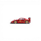 Lot57Supplies Diecast Shop Demon King Auto F40 diecast car in transparent red with gold dragon graphics, 1:64 scale.